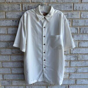 Caribbean "Caribbean Cocktails" Short Sleeve Button Up Shirt Men's Size L